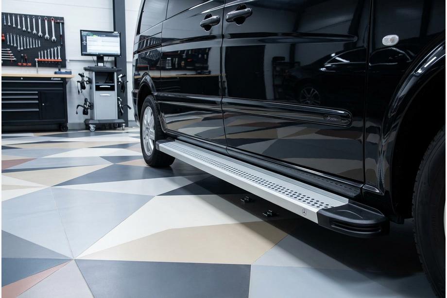 Mercedes Vito W639 2004-2014 Seitenschweller Maya V2 (2 Stk., Aluminium) Foto 1