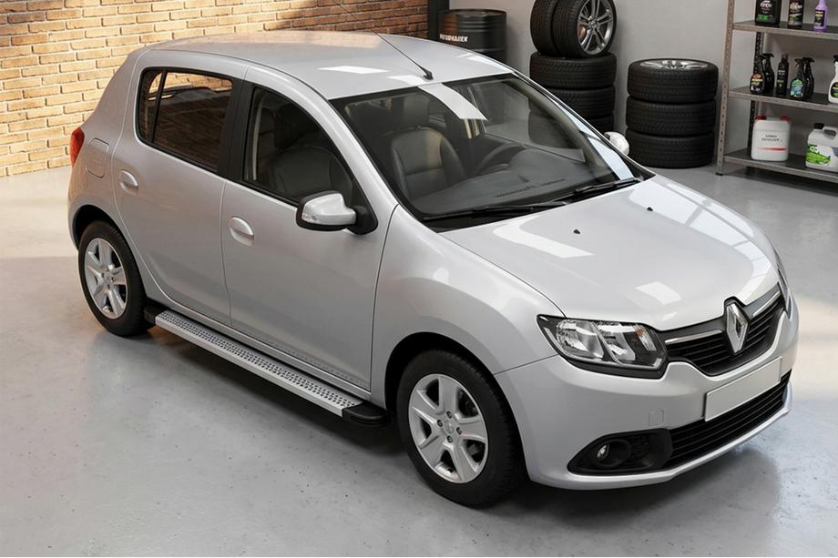 Renault Sandero 2013-2022 Seitenschweller Maya V2 (2 Stk., Aluminium) Image