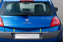 Renault Megane II 2004-2009 Kofferraumleiste Edelstahl HB, Carmos - Türkischer Stahl Foto 1