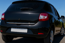 Renault Sandero 2013-2022 Kofferraum Ladekantenschutz Edelstahl OmsaLine - Italienischer Edelstahl Foto 1
