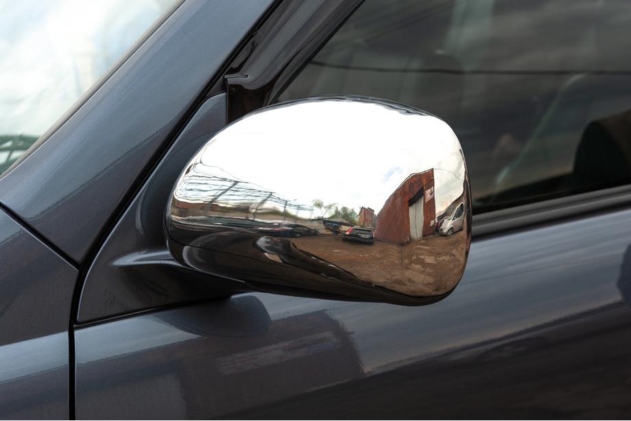 Toyota Land Cruiser Prado 120 2002-2009 Spiegelabdeckungen (2 Stk., Edelstahl) Foto 6