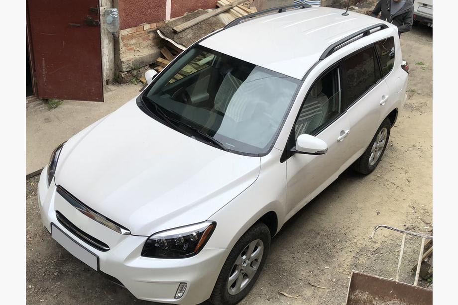 Toyota Rav 4 2006-2013 Dachreling Schwarz Türkisch Lange Basis, Metallfuesse Foto 2