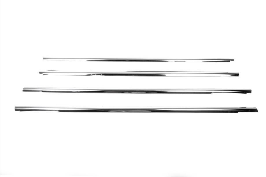 Volkswagen Jetta 2006-2011 Fensterzierleisten außen Edelstahl (4 Stk) Carmos - Türkischer Edelstahl Foto 3