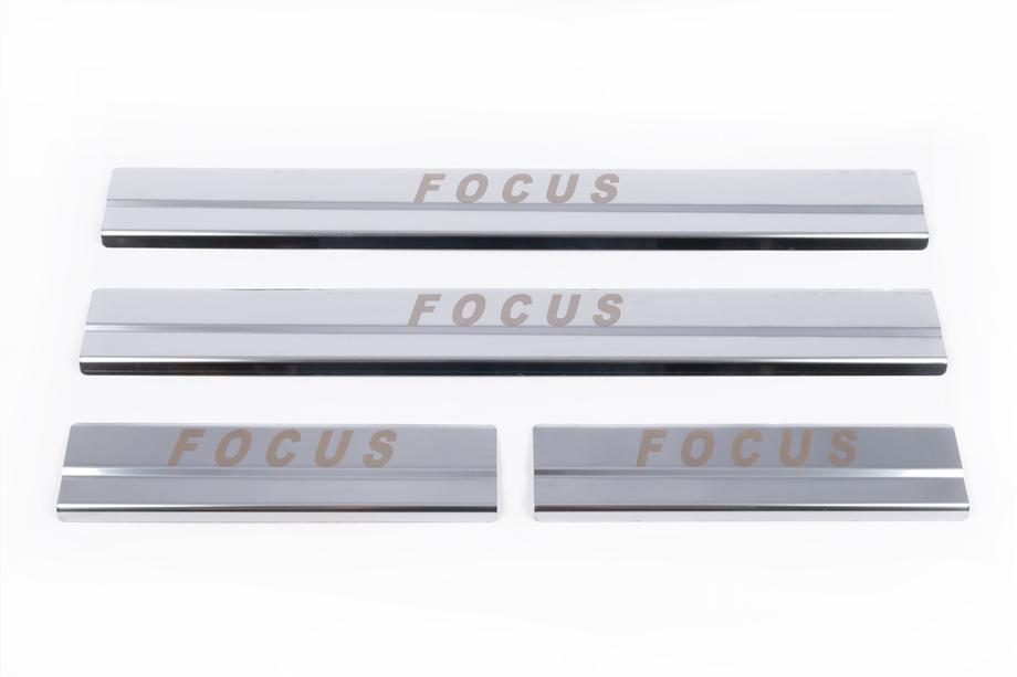 Ford Focus III 2011-2017 Einstiegsleisten Edelstahl Carmos V1 (4 Stk.) Foto 4