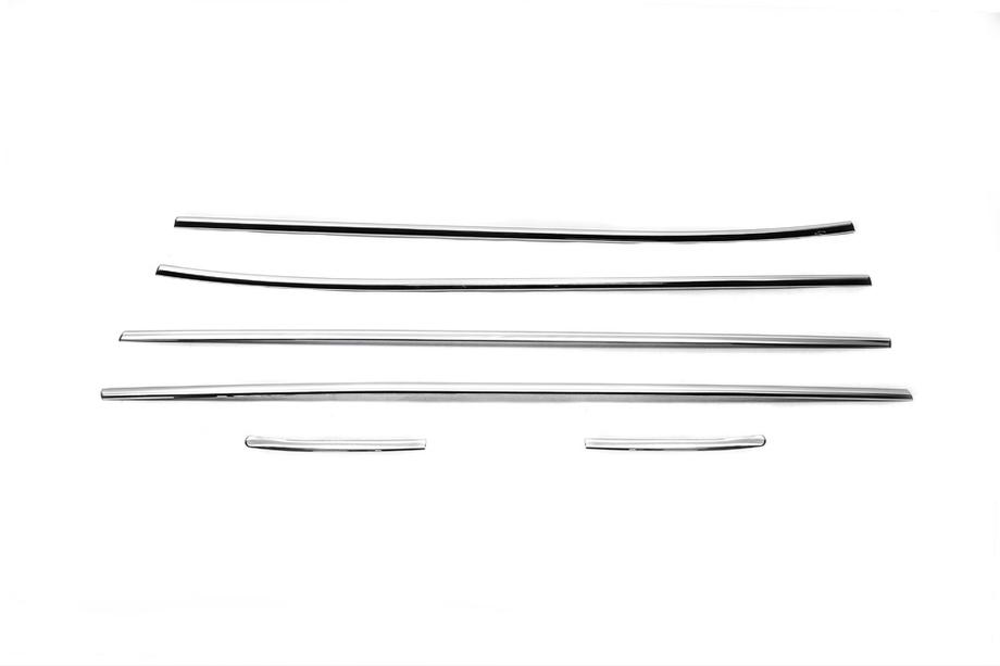 Hyundai Accent 2011-2017 Fensterzierleisten unten Edelstahl (6 Stk.) OmsaLine - Italienischer Edelstahl Foto 2