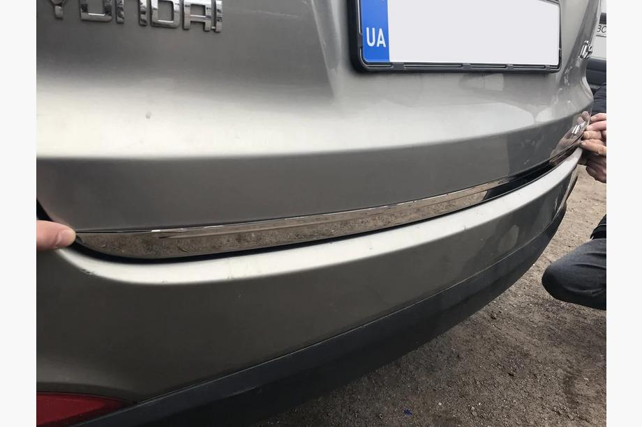 Hyundai IX-35 2010-2015 Kofferraumleiste Edelstahl Carmos - Türkischer Edelstahl Foto 4