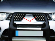 Mitsubishi L200 2006-2015 Chrom Kühlergrill Abdeckungen (14 Stk, Edelstahl) Foto 2