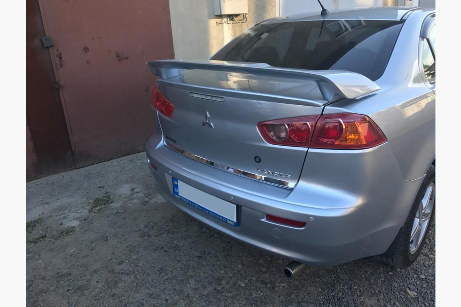 Mitsubishi Lancer X 2008- Kofferraum Ladekantenschutz Edelstahl Foto 2