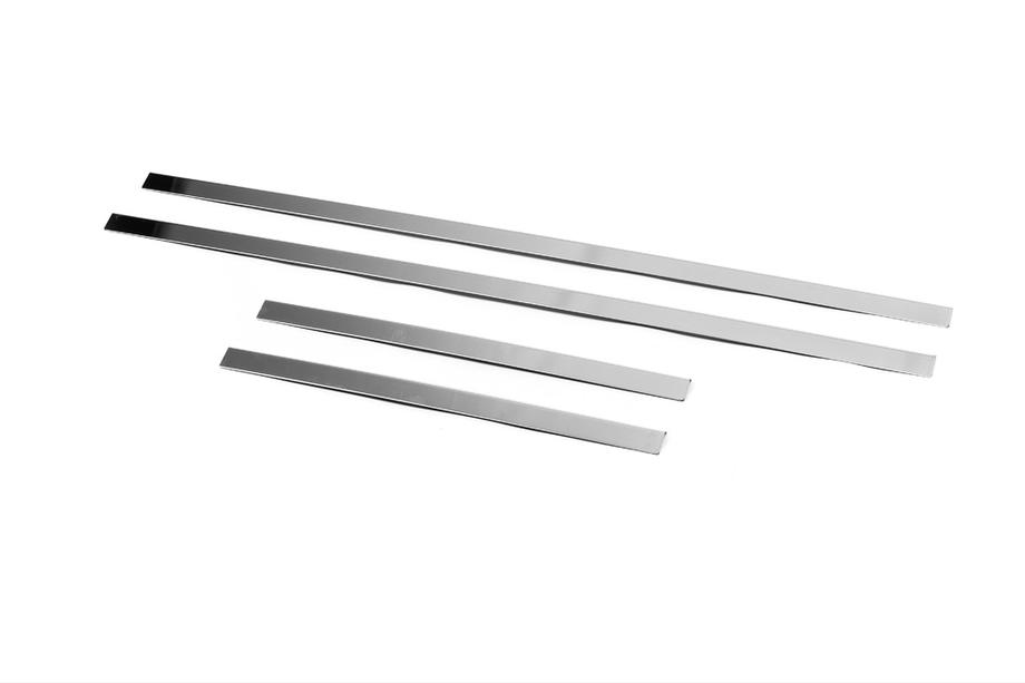 Nissan Navara 2006-2015 Fensterzierleisten außen Edelstahl (4 Stk.) Carmos - Türkischer Edelstahl Foto 3