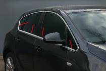 Opel Astra J 2009-2015 Fensterunterkante Chromleisten (Hatchback, 8 Stk, Edelstahl) Carmos - Türkischer Edelstahl Foto 1