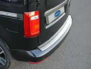 Volkswagen Caddy 2015-2020 Heckstoßstangenabdeckung OmsaLine Edelstahl Foto 2