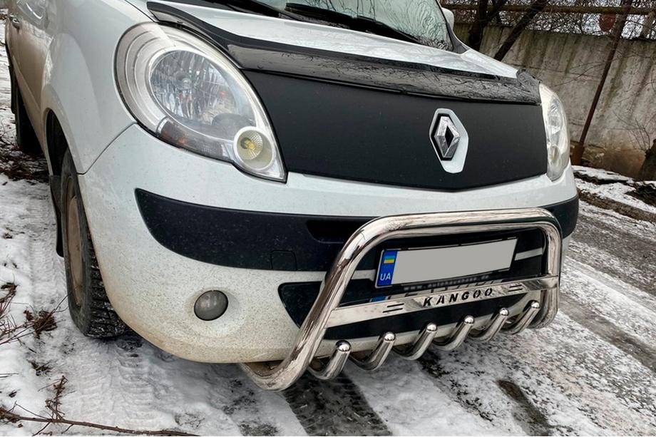 Renault Kangoo 2008–2020 Frontbügel WT003/004 (Edelstahl) mit Schriftzug, 60 mm Foto 3