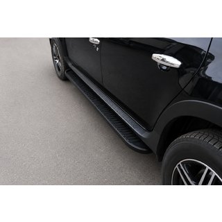 Seitenschweller Tayga V1 Schwarz (2 Stk., Aluminium) Dacia Duster 2008-2018 Foto 1
