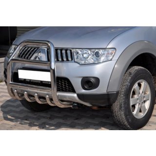 Frontschutzbügel QT007 (Edelstahl) Mitsubishi Pajero Sport 2008-2015 Foto 3