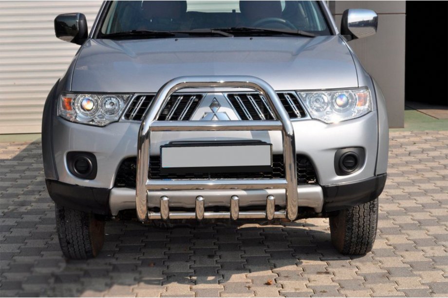 Mitsubishi Pajero Sport 2008-2015 Frontschutzbügel QT007 (Edelstahl) Foto 1