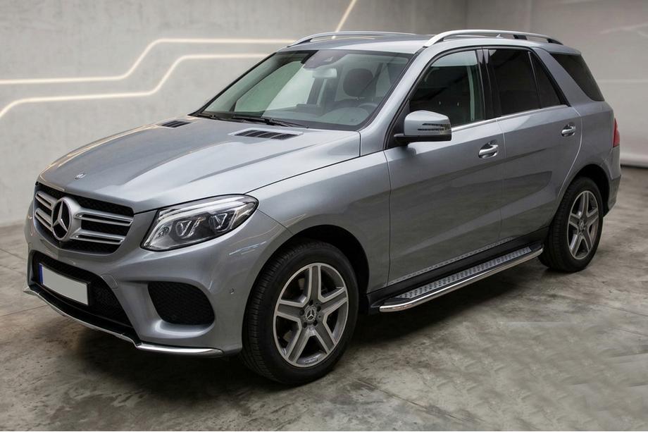 Mercedes GLE/ML class W166 2011-2018 Trittbretter Maydos V2 (2 Stk., Edelstahl) Image