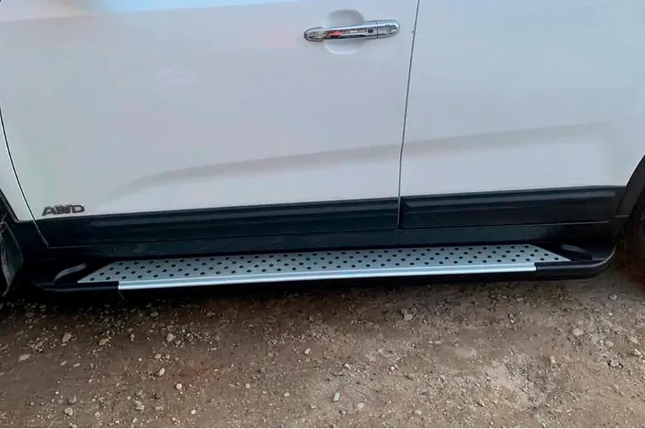 Kia Sorento II XM 2009-2014 Trittbretter Allmond Grey (2 Stk., Alu) 2013-2016 Foto 4