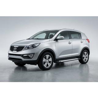 Trittbretter Allmond Grey (2 Stk., Alu) Kia Sportage 2010-2015 Foto 1