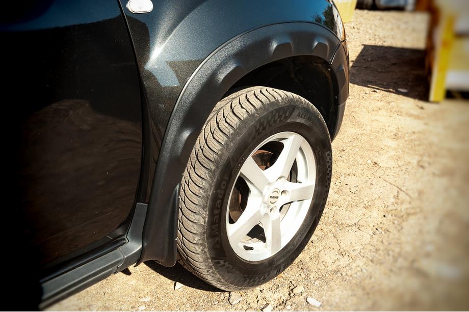 Renault Duster 2008–2017 Kotflügelverbreiterungen mit Kanten (8 Stk, ABS) Foto 4
