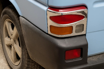 Volkswagen T4 Transporter 1990-2003 Chrom Rückleuchten Abdeckungen (2 Stk., Edelstahl) Carmos - Türkischer Edelstahl Foto 1