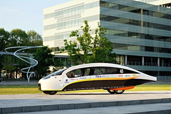 Studenten den Niederlanden erfanden ein ungewöhnliches Elektromobil