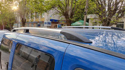 Fiat Doblo I 2005-2010 Dachreling Chrom Maxi-Basis, Kunststofffüße Foto 2