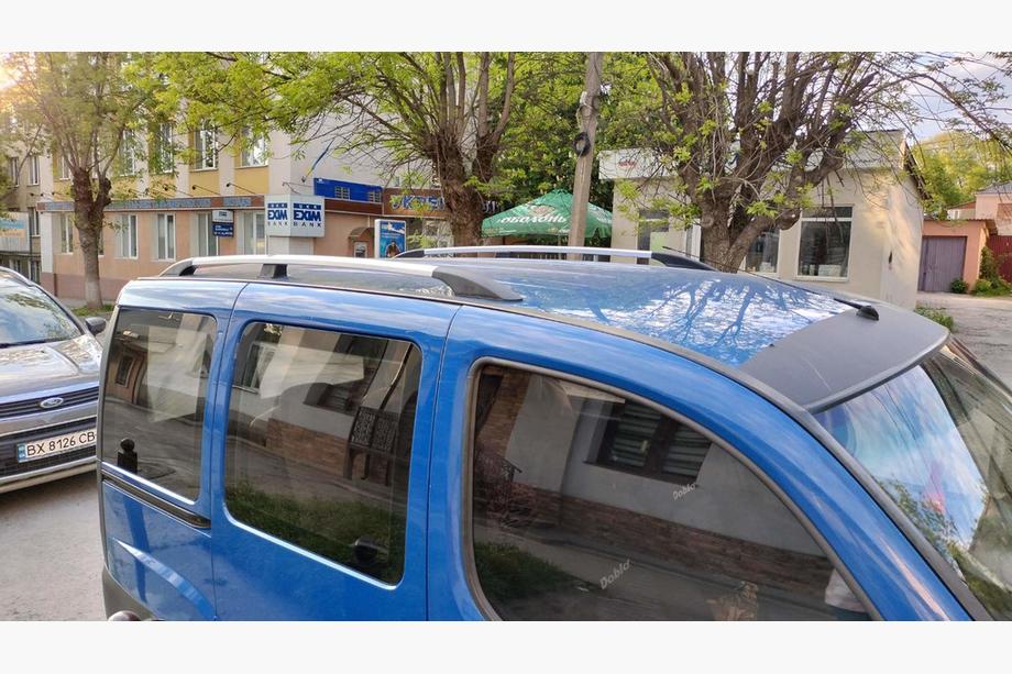 Fiat Doblo I 2005-2010 Dachreling Chrom Standardbasis, Kunststofffüße Foto 3