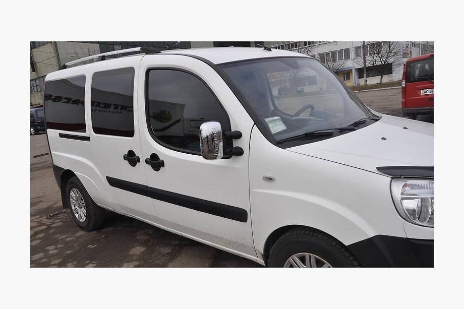 Fiat Doblo I 2005-2010 Dachreling Chrom Standardbasis, Kunststofffüße Foto 19