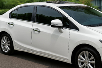 Honda Civic Sedan IX 2011-2016 Fensterzierleisten Edelstahl OmsaLine (6 Stk) Foto 1