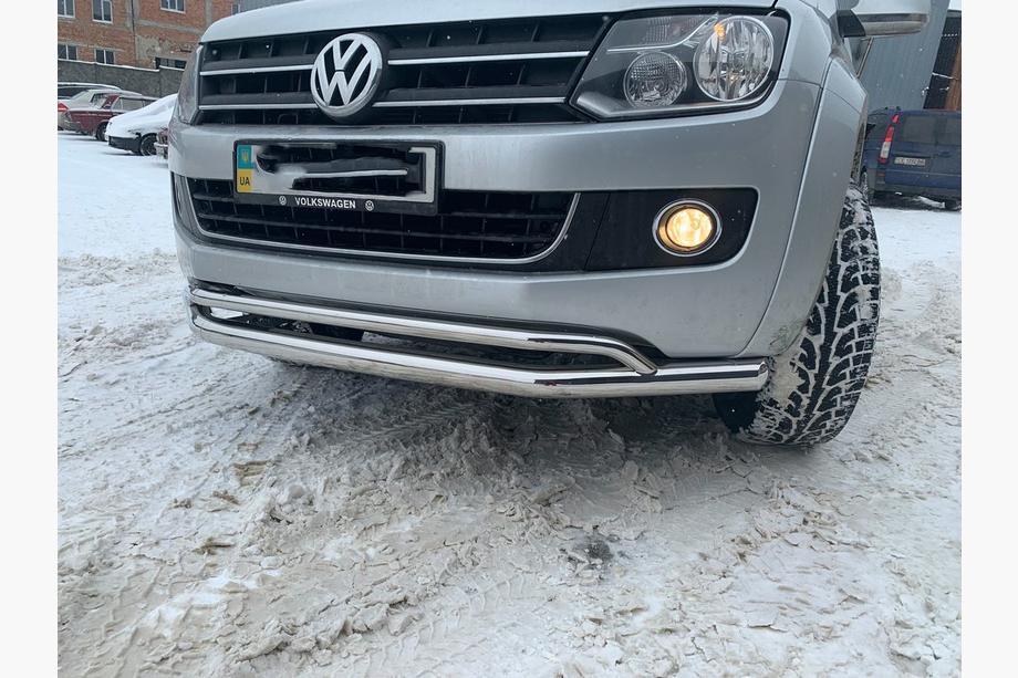 Volkswagen Amarok 2010-2022 Frontbügel Doppel Vegas 2010-2016 Edelstahl d76/42 mm Foto 5