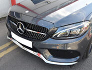 Mercedes C-class W205 2014-2021 Frontgrill Diamond Silber (für Avantgarde/AMG-Line/C43 AMG) 2018+, mit Kamera Foto 16