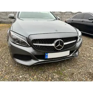 Frontgrill Diamond Silber (für Avantgarde/AMG-Line/C43 AMG) Foto 2