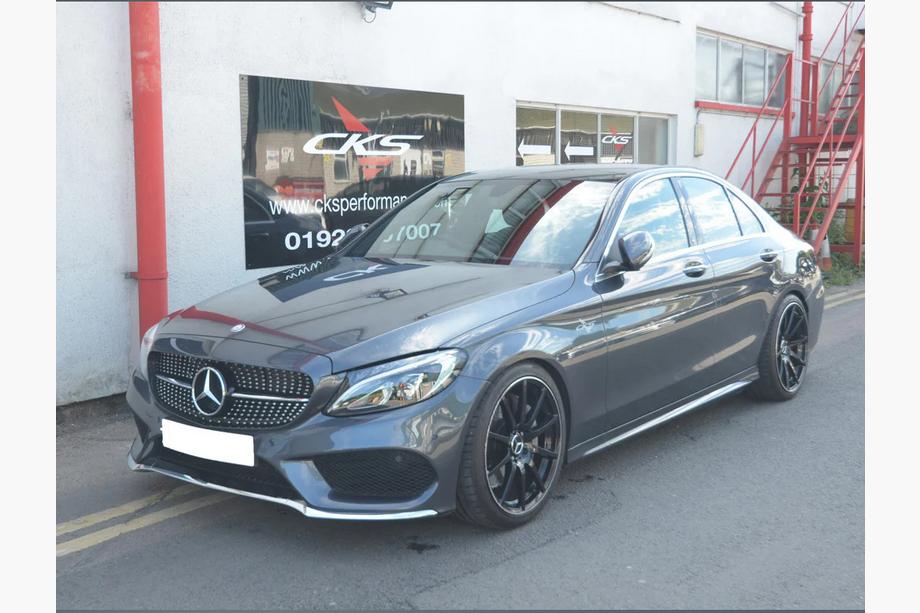 Mercedes C-class W205 2014-2021 Frontgrill Diamond Silber (für Avantgarde/AMG-Line/C43 AMG) 2018+, ohne Kamera Foto 18