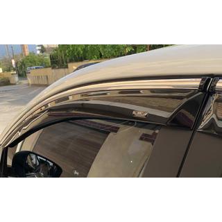 Windabweiser mit Chromleiste (Niken, 4 Stk) Nissan Qashqai 2014-2021 Foto 2