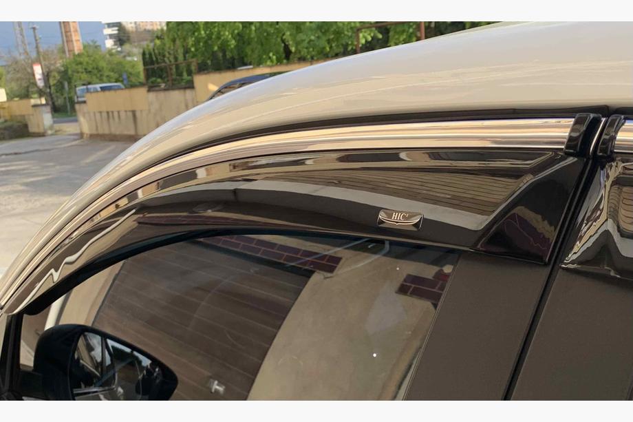 Nissan Qashqai 2014-2021 Windabweiser mit Chromleiste (Niken, 4 Stk) Foto 2