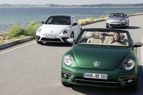 Der neue Volkswagen Beetle wird über Elektro-und Heckantrieb Foto 1