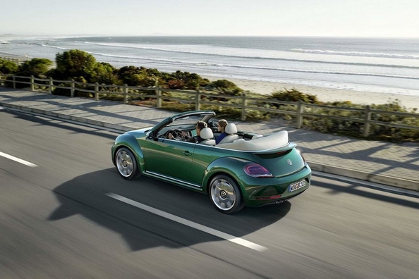 Der neue Volkswagen Beetle wird über Elektro-und Heckantrieb Foto 2