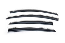 Hyundai Accent 2011-2017 Windabweiser mit Chromleiste SD (4 Stk, Niken) Foto 4
