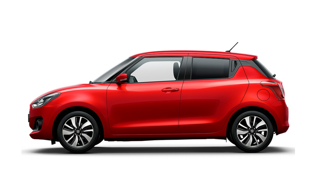 Übersicht über kompakte Fließheck Suzuki Swift