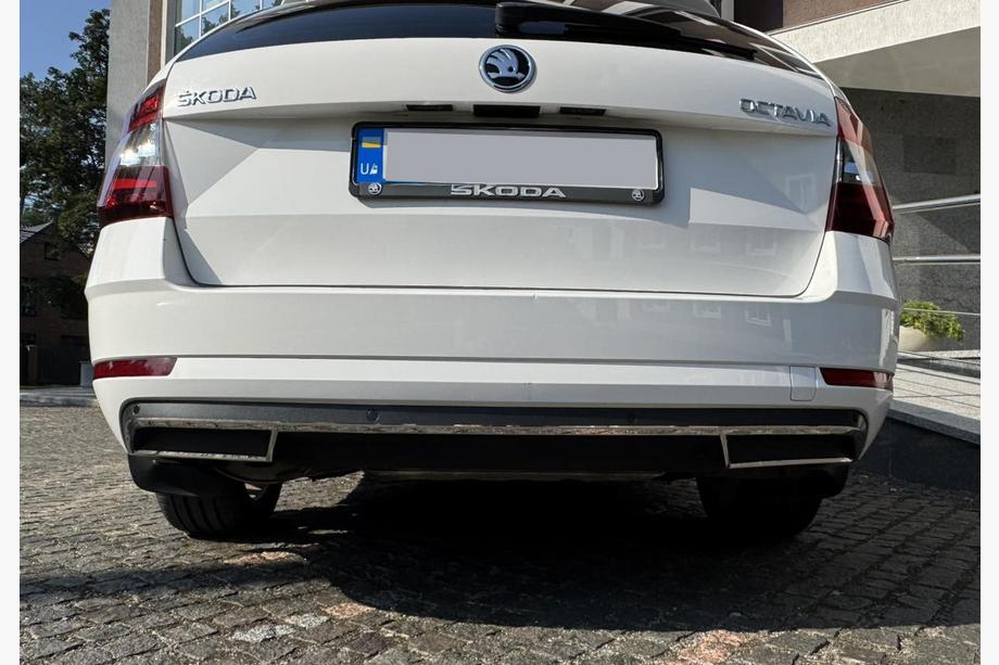 Skoda Octavia III A7 2013-2019 Heckdiffusor-Umrandung (2013-2017, Edelstahl) OmsaLine - Italienischer Edelstahl Foto 7