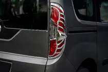 Opel Combo 2012-2018 Chrom Blenden für Rückleuchten (2015↗, 2 Stk, Kunststoff) Foto 1