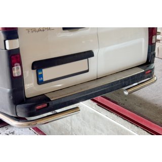 Hintere Eckschutzrohre (2 Stk., Edelstahl) Renault Trafic 2015- Foto 1