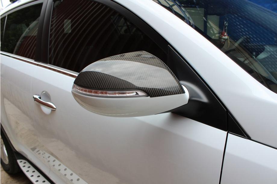 Kia Sportage 2010-2015 Spiegelabdeckungen (2 Stk., Carbon) Foto 2