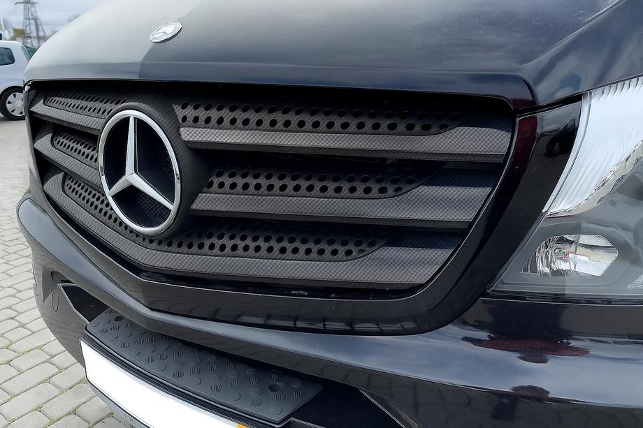 Mercedes Vito/V-class W447 2014- Kühlergrill Abdeckungen (6 Stk, Carbon) Foto 4