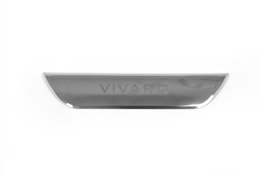 Opel Vivaro 2001–2015 Chromleiste über dem Kennzeichen (unten, Edelstahl) Ohne Schriftzug, OmsaLine - Italienischer Edelstahl Foto 4