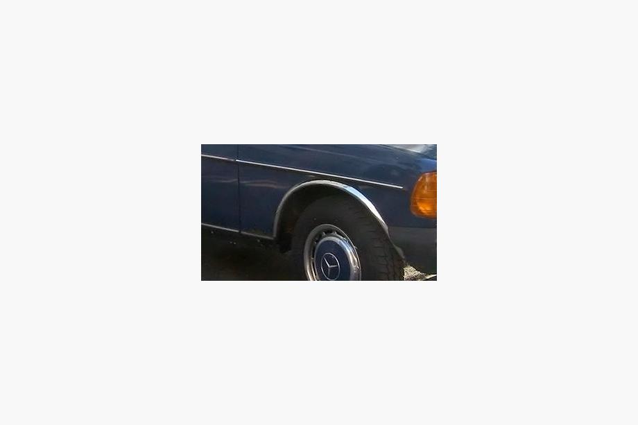 Mercedes W123 1975-1986 Radlaufverkleidungen (4 Stk, Edelstahl) Foto 4