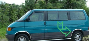 Volkswagen T4 Transporter 1990-2003 Radlaufverkleidungen (4 Stk, Edelstahl) Foto 5