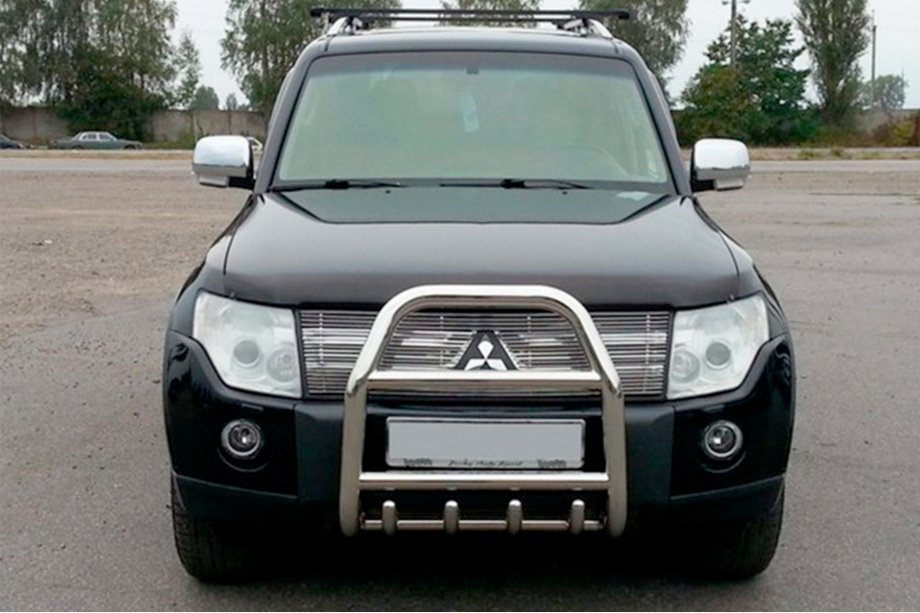 Mitsubishi Pajero Wagon III 1999-2006 Frontbügel QT007 (Edelstahl) Image