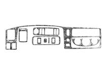 Mitsubishi Pajero Sport 1996-2007 Armaturenbrett Abdeckungen (2002-2007) Aluminium Foto 5