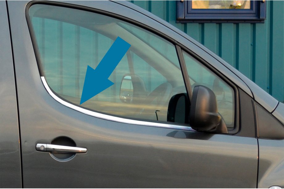 Citroen Berlingo 2008-2018 Fensterrahmenleisten aus Edelstahl Image